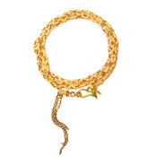 Image of Angel Hair Wrap Bracelet - Powder Pink