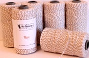Image of **NEW** Flax - Light Khaki & White Eco-Luxe Baker's Twine