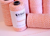 Image of **NEW** Cantaloupe - Light Orange & White Eco-Luxe Baker's Twine