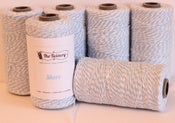 Image of **NEW** Shore - Light Baby Blue & White Eco-Luxe Baker's Twine