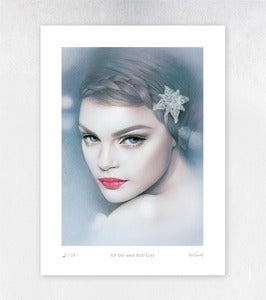 Image of Updo and Red Lips Limited Edition Print