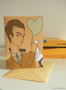Image of Love Card ,You really got me yellow version