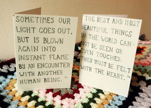 Image of lovely quote cards