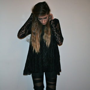 Image of Boxy Fit Lace Top