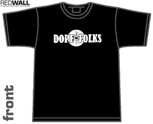Image of DOPE FOLKS RECORDS LOGO T-SHIRT