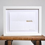 Image of I THINK YOU ARE MAGIC - Letterpress Large Card