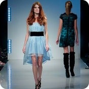 Image of Azurite Silk Organza Dress