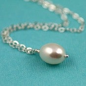 Image of Luxe Freshwater Rice Pearl Accent Necklace