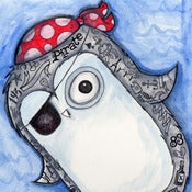 Image of Original Artwork - Tattooed Pirate Penguin