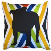 Image of Bulldog Love 16" x 16" Pillow