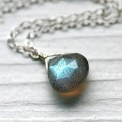 Image of Luminous Labradorite Accent Necklace 