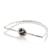 Image of Petroleum silver bangle