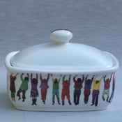 Image of Alice Mara - Hanging People Butter Dish
