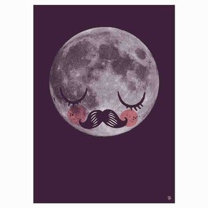 Image of  Moon Für Neil  - Moon Poster by Martin Krushe