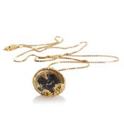 Image of Petroleum small gold pendant