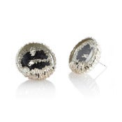 Image of Petroleum silver earrings