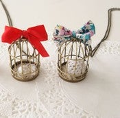 Image of Sautoir cage soie ou Liberty of London