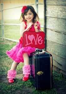 Image of Pink/Red Chiffon Headband