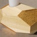 Image of Dorit Wood Candle Holders in Gold