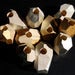 Image of Dorit Wood Candle Holders in Gold