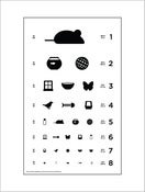 Image of 18" x 24" Cat Eye Chart - Standard Size Poster