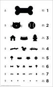 Image of 12" x 19.5" Dog Eye Chart - Classic Size Poster