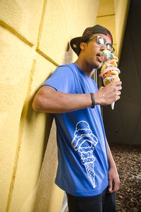 Image of Blue Scoops Tee