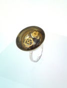 Image of Sterling silver domed clock part ring