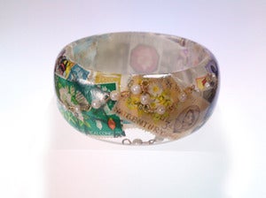 Image of Vintage stamp bangle