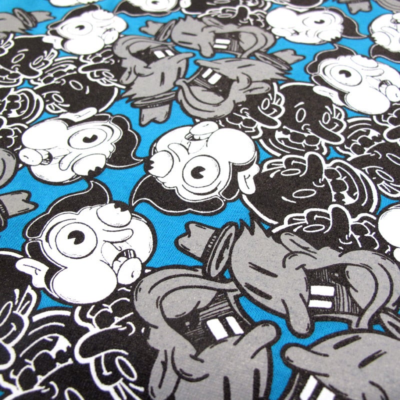 Image of Blue Crazy Faces