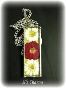 Image of 1x3 Real Pressed Fower Solder Charm