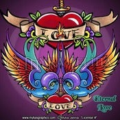 Image of "Eternal Love" Rainbow Swallow Heart Tube