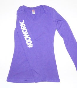 Image of #DO WORK. Long Sleeve (Purple)