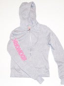 Image of #DO WORK. Hoodie (Grey & Pink)