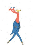 Image of Walter Edwards & Birds Greeting Card.