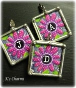 Image of 1x1 Pink Daisy Inial Charms