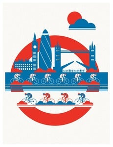 Image of London Cycling Print