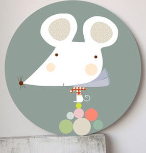 Image of Cuadro infantil Ratón Madaleno-wall art