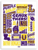 Image of LSU Poster “Wordblock”
