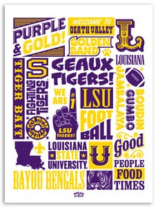 Image of LSU Poster “Wordblock”