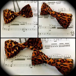 Image of Leopard Print Bows (also available as an easy clip-on bow tie)