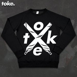 Image of Toke - Crossed Joints Crew-neck