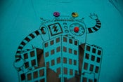 Image of Big Robots Visit Cities Womens Tshirt