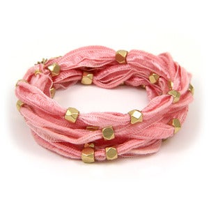 Image of vintage ribbon wrap bracelet
