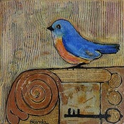 Image of Signed Print Bluebird 8X8 Knowledge is Key