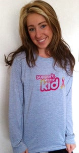 Image of Support The Kid - Long Sleeve (Ash/Gray)