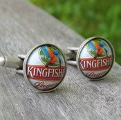 Image of King Fish Lager - Bottle Cap Cuff Links