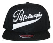Image of Piffsburgh snapback wh/blk AVAILABLE NOW!