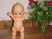 Image of Very Cool Vintage Super Tall Kewpie Doll With Wings!