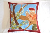 Image of Boys Safari snake surprise handpainted kids cushion